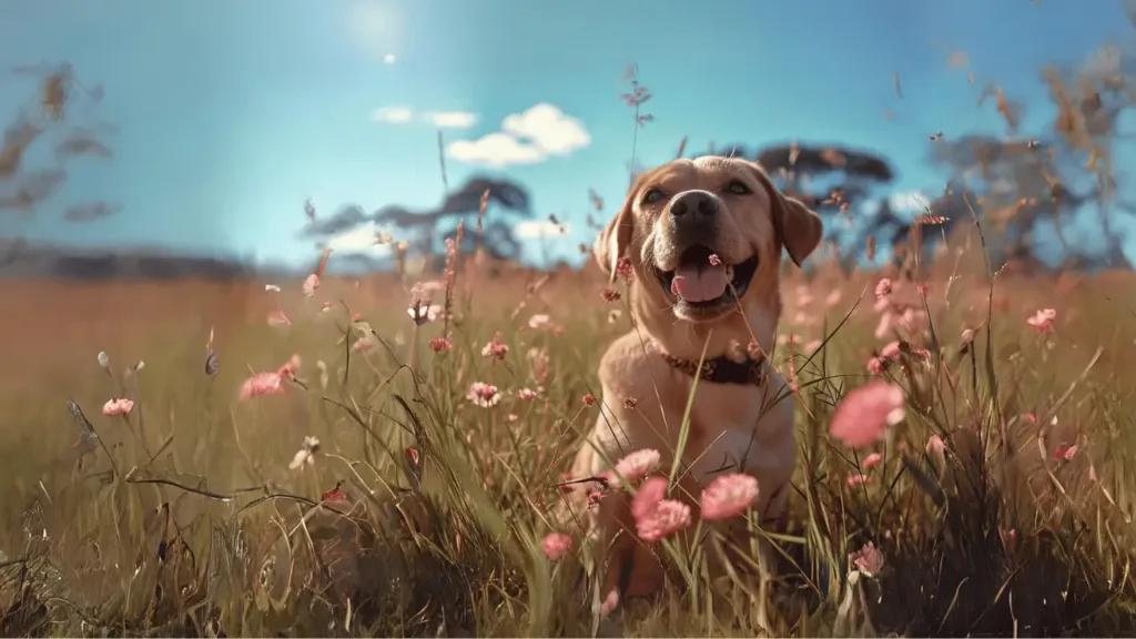 Labrador puppy playing in the open field - Knose Breeder Partner